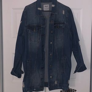 Women’s distressed denim jacket